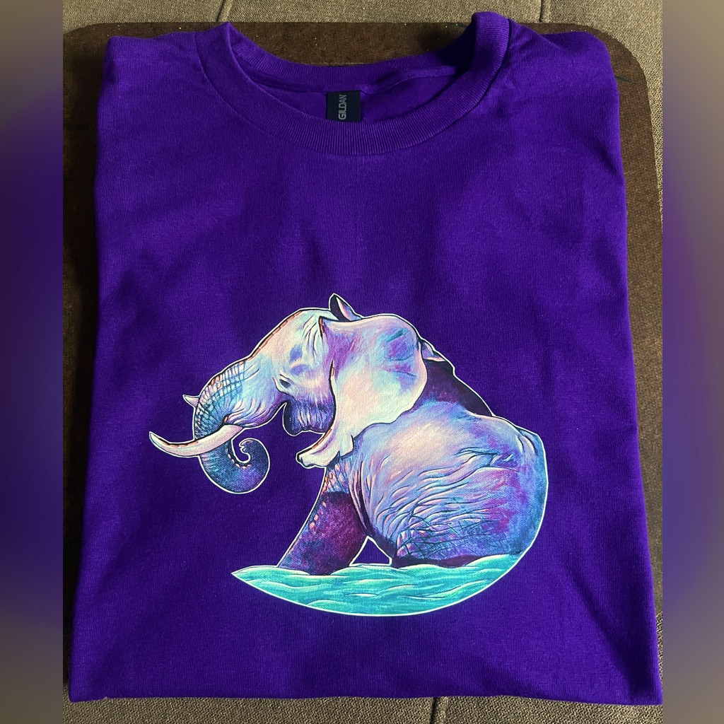 Made To Order Purple Elephant Shirt
